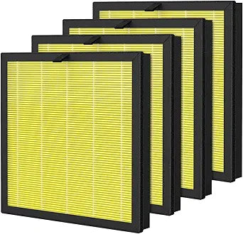4 Pack G3 A3 Pet Filter Compatible with AMEIFU G3 Sferf-30 (FXAP2W) and VEWIOR A3 Air Purifier, 3-in-1 High-Efficiency Air Filter