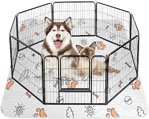 Washable Pee Pads for Dogs, Extra Large 72"x72" Super Absorbent Reusable Training Dog Pads, 100% Waterproof Non-Slip Dog Mat for Training, Whelping, Housebreaking, Incontinence, for Playpen, Crate