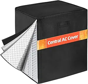 Winter Air Conditioner Covers for Outside Units, 38"W x 38"D x 40"H Winter AC Cover with 3 Layers Insulation, Heavy Duty Air Conditioner Cover for Winter Insulation, Waterproof AC Unit Covers