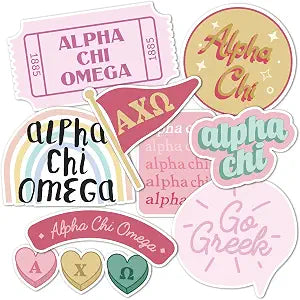 Desert Cactus Alpha Chi Omega Sorority Sticker Decal (Cute)
