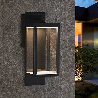 Outdoor Wall Lights, Dusk to Dawn Outdoor Lighting, 15" LED Exterior Lighting Fixtures, Waterproof Sconce Porch Lights, Wall Mount Lamps for Doorway, Garage, Porch, Patio, Yard, Front Door