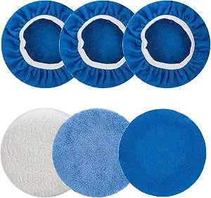 THINKWORK 6 Pcs Car Polishing Pad, Buffing Pad for 10 Inch Car Polisher