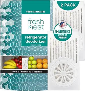 Refrigerator Deodorizer with Zeolites - Odor Eliminator - 2 Pack