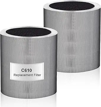 C610 Replacement Filter Z Compatible with Winix C610 Air Filter∩╝3 in 1 High-Efficiency Filter with Activated Carbon and Pre-Filter, Compares to Part # 1712-0121-00, 2 Pack
