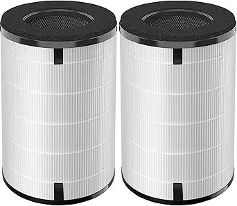 AP-T40FL AP-T45 HEPA Replacement Filter Compatible with 1461901 Homedics Total Clean 5-in-1 Air Cleaner Purifier, AP-T40 AP-T45WT AP-T40WT AP-T45-BK AP-T45-WT AP-T40WTAR, 2-Pack