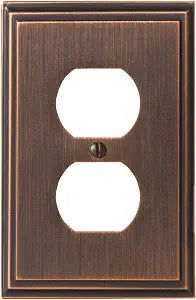 Amerock Mulholland Duplex Oil-Rubbed Bronze Outlet Plate