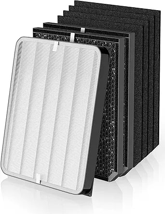 3500 Replacement Filters Compatible with Air Doctor 3000 Serie Air Purifier, fits Model 3000 3500 3500i, 1 Efficiency Filter + 2 VOCs Filter + 4 Pre-Filters, Compare to ADF3001 ADF3002 ADF3003