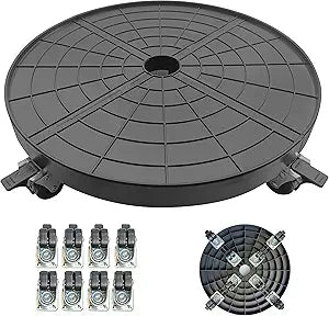 20 Inch Heavy Duty Plant Caddy With 360Lockable Wheels,600 Lbs Capacity,Outdoor Indoor Rolling Plant Stand With Casters,Black Large Plant Dolly Potted Planter Cart For Big Flower Pots Plant Pots