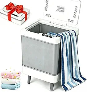 35L Foldable Towel Warmer Bucket for Bathroom, Large Hot Towel Warmers for Spa, Fast Heating & Drying Modes with 24H Timer, Auto Shut-Off, a Spa-Like Luxury for Home