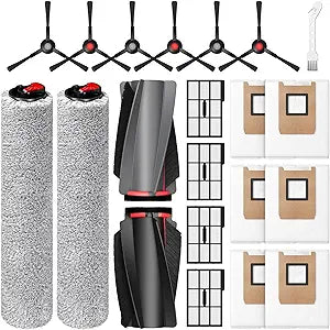 E25 E28 Accessories for eufy E25 / E28 Robot Vacuum, Replacement Parts Include Dual Main Roller Brushes, 2*Mopping Rollers, 6*Side Brushes, 4*HEPA Filters, 6*Dust Bags, 1*Cleaning Tool