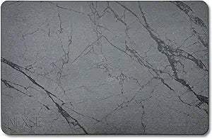 NEXSE Stone Bath Mat Diatomaceous Earth Shower Mat | Non Slip Water Absorbent Quick Dry Diatomite Bath Mat for Bathroom Floor and Kitchen Counter Easy to Clean 23.6''15.3" | Gray
