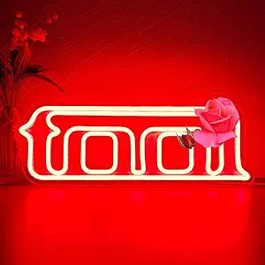 Tool Neon Sign,LED Neon Lights for Band Music Fans Lover,Dimmable Neon Signs for Bedroom,Garage or Man Cave,17.3x6.1 Inches.