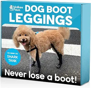 Waterproof Dog Boots with Leggings Stay-On Dog Shoes for Rain, Mud, Burrs, Foxtails & Hot Pavement, Non-Slip Paw Protectors, Machine Washable Dog Booties (Black, XS Short)