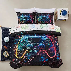 A Nice Night 5pc Universe Game Console Comforter Sets���Twin for Boys