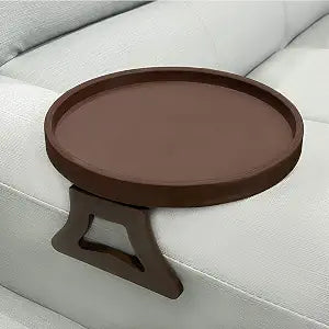 NDL Sofa Armrest Clip Table No-Slip Couch Tray for Drinks, Snacks, Remote, Gamepads, Adjustable Armchair Table for Living Room, Bedroom, Dorm Fits Most Armrests