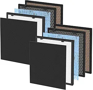 630/718 True HEPA Filter Replacement Compatible with Okaysou(OKSOU) Apollo 718 / Apollo 630 S630 pro Air Cleaner Purifier, Ultra-Duo 5-in-1 True HEPA Filter with Activated Carbon Filter2packs
