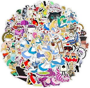 Disney 70Pcs Hot Alice in Wonderland Stickers Pack