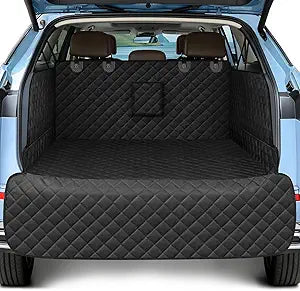 SUV Cargo Liner for Dogs, Waterproof Pet Cargo Cover with Bumper Flap Protector, Scrachproof Non-Slip 600D Oxford Fabric, Machine Washable