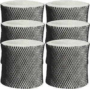 HWF64 Humidifier Filter for Sunbeam Humidifier Filter B, SCM1746, Long-Last & Sturdy, Fits Holmes HM1746, HM-1745 and Bionaire BWF64, 6 Pack