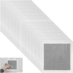 Blulu 30 Pcs 8 Inch Drywall Repair Kit Self Adhesive Mesh Drywall Patches for Holes, Repair Kit for for Aluminum Metal Ceiling Holes Wall Ceiling Tools