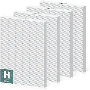 4 Pack 116130 Replacement Filter H for Winix PlasmaWave Air Purifier 5500 5500-2 C535 5300 5300-2 6300 6300-2 P300 AM80 AM90 9000 5000 5000B C909 9800
