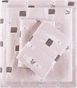 Intelligent Design Cozy Soft 100% Cotton Flannel Sheets, Full Size, 4 pcs