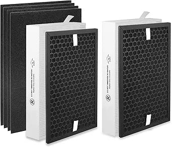 HPA5100B True HEPA Replacement Filter Compatible with Air Purifiers HPA5100 HPA5150 HPA3100, 2 R HEPA, 2 S Carbon and 4 A Pre-Filters, Part # HRF-R1 HRFSC1 HRF-ARVP100 HRF-A100