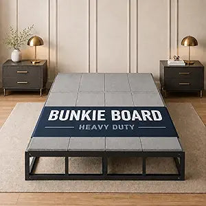 Queen Bunkie Board (58x78in) - 6mm Ultra-Thin & Ultra-Rigid Mattress Foundation, Heavy Duty Maximum Support - Low Profile, Breathable, Noise Reducing, Moisture Resistant