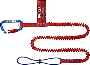 KNIPEX Tools 00 50 05 T BKA Tool Tethering Lanyard with Captive Eye Carabiner, 38"