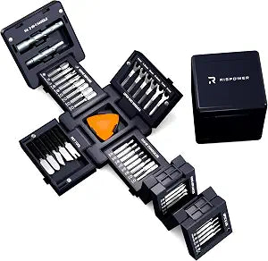 55-in-1 Magnetic Tool Cube Kit, Precision Screwdriver Set, Electronics Repair Kit for Laptop, PC, PS5, MacBook, iPhone, Switch, Glasses and Home Appliances