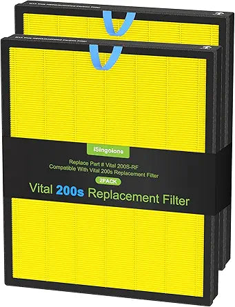 2 Pack Vital 200S Pet Replacement Filter Compatible with LEVOIT Vital 200S Air Purifier, HEPA and Activated Carbon Filter, Vital 200S-RF-PA∩╝LRF-V201-YUS)