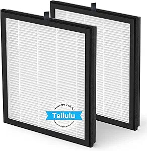 Tailulu Air Purifier Filter HQKJ-180 Air Purifier, H14Grade True for Large Room Filter Allergies Pollen Smoke Dust Pet Dander, HQKJ-180 Replacement Filter (2Pack