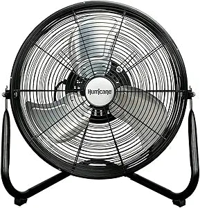 Hurricane 16" Pro Heavy Duty Orbital Floor Fan Γ 360 Degree Oscillation, Powerful 3-Speed Airflow with Adjustable Tilt for Home, Garage, and Workshop