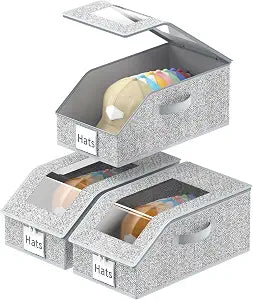Stackable Hat Storage, Hat Organizer, Baseball Cap Organizer, Quick Access