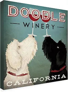 Trademark Fine Art Doodle Wine Artwork by Ryan Fowler, 24 by 24-Inch