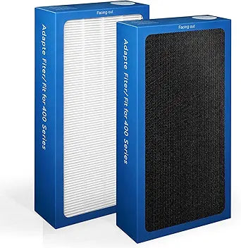 2Pack Upgraded Classic 400 Series Replacement Filter Compatible with blueair 400 replacement filter blueair 480i, 402, 403, 405, 410, 450E, 455EB,comfortable living environment