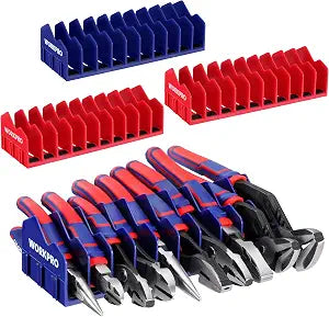 WORKPRO 4-Pack Plier Organizer Rack, 40-Slot Tool Organizer and Storage