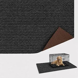 60 * 46in Mat for Under Dog Crate, Reusable Non-Slip Floor Protective Pet Mat, Extra Large Absorbs Urine Washable Dog Crate Mat, Extra Thick Waterproof Dog Kennel Mat