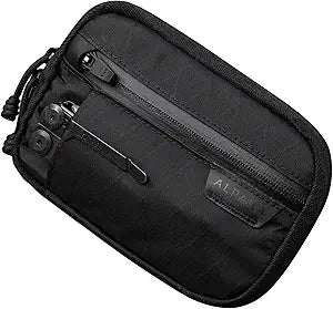ALPAKA Admin Pouch Pro - EDC Organizer - Small Tool Pouch with Smooth Zipper, Weatherproof X-Pac Fabric, Electronics Storage for Travel - Black X-Pac X42 Material