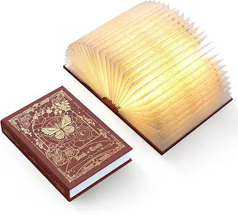 Folding Truth Book Lamp, Book Lover Gift, Bookshelf Light, Paper Lamp