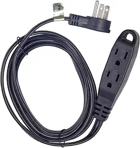 3 Way Power Splitter and 6' Extension Cord, 3 Pack Angled Plug (1, 6 Foot)