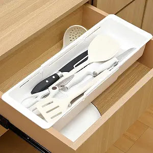 2 Pack Deep Drawer Organizer Adjustable Storage Bin(17.4-27.6")