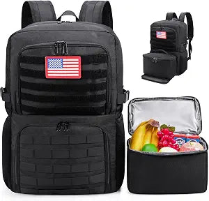 BERTASCHE Backpack with Lunch Box,15.6 inch Laptop Backpack for Men