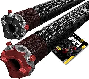 Garage Door Torsion Spring 234x2x30 for Left and Right Side of Garage Door - Torsion Springs for Garage Door Repair Precision E-Coating 5-Year Warranty Minimum 30,000 Cycles (Pair)