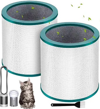 2 Pack TP01 HEPA Replacement Filter Compatible with Dyson Tower Purifier Pure Cool Link TP01, TP02, TP03, AM11, BP01 Models, Compare to Part 968126-03, Replacement Air Purifier Filter