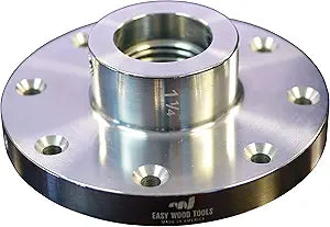 Easy Wood Tools 4-1/2" Diameter x 1-1/4" - 8 TPI (F645) Bright Aluminum Faceplate