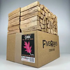 Kiln Dried Oak Pizza Oven Wood, Mini 5 Inch Cooking Wood for Ooni, Gozney, Bertello Pizza Ovens, Solo Stove & More - Approx 14lbs Product of USA (1,000 Cubic Inches)