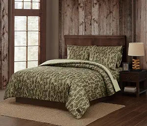 Mossy Oak Bottom Land Camouflage Microfiber 3-Piece Full/Queen Comforter Set