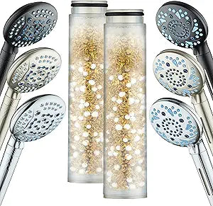 AquaCare 2-Pack American KDF Pure Shower Filter Replacement Cartridges
