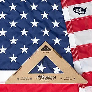 Allegiance Flag Supply American Flag 4x6 Ft - Made in USA with Embroidered Stars & Hand-Stitched Stripes - 200D Nylon Outdoor US Flag